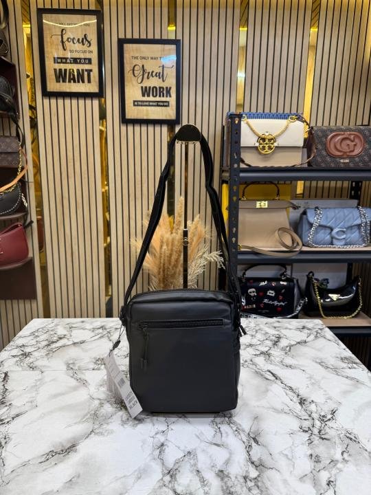 Lacoste Lacost e Compact Utility Crossbody Bag Premium Black - Image 3