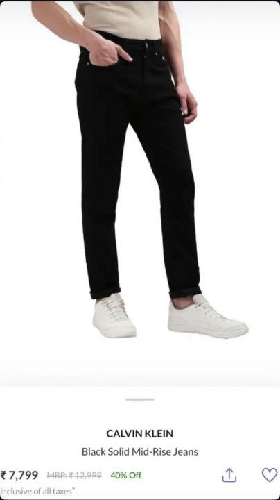 Calvin Klein Imported Black Super Premium Denim F2727-bl - Image 11