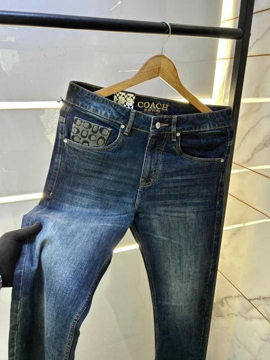 Coach Imported Navy Super Premium Denim Jeans F3471-ny - Image 4