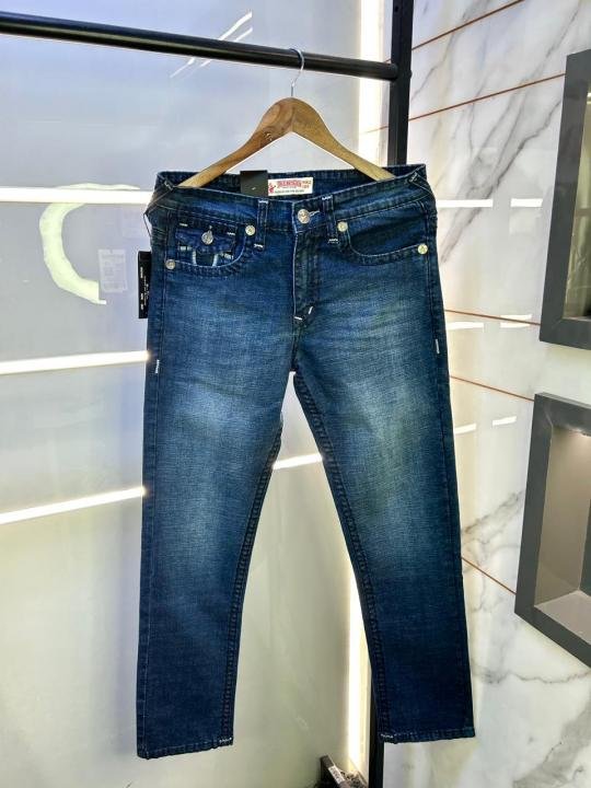 True Religion Imported Blue Super Premium Denim With Brand Box Packing And Carry Bag F2931-BU | Premium Clothing