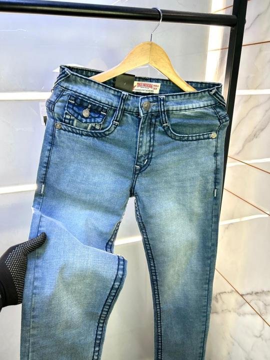 True Religion Imported Sky Super Premium Denim With Brand Box Packing And Carry Bag F2931-SK | Premium Clothing - Image 5