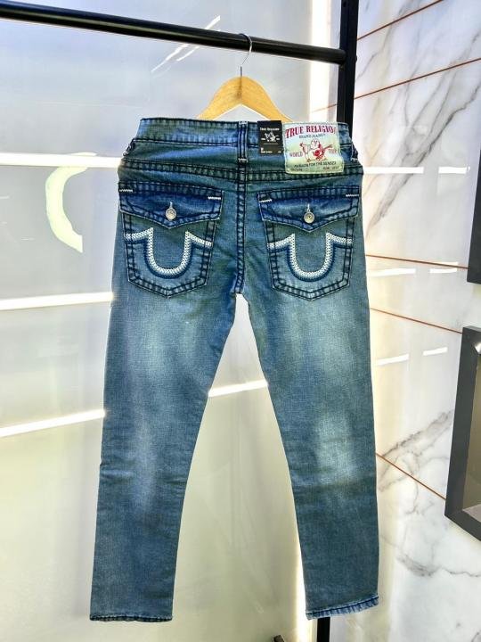 True Religion Imported Sky Super Premium Denim With Brand Box Packing And Carry Bag F2931-SK | Premium Clothing - Image 3