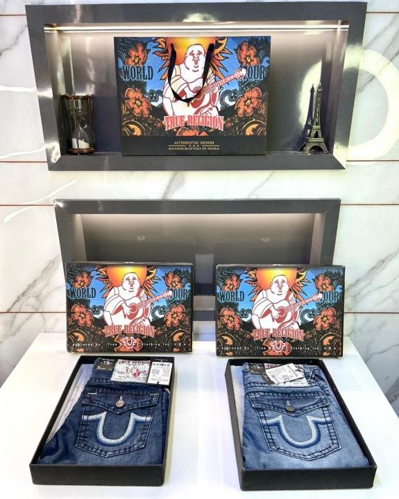True Religion Imported Sky Super Premium Denim With Brand Box Packing And Carry Bag F2931-SK | Premium Clothing - Image 2