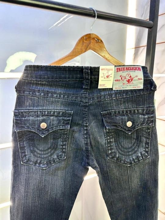 True Religion Black Imported Super Premium Denim F3080-BL | Premium Clothing - Image 3