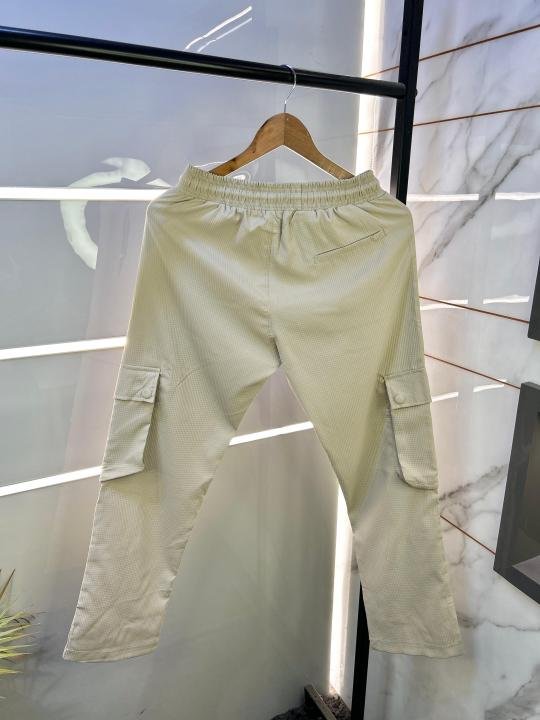 Zara  Cream Imported Super Premium joggers F1820-CR | Premium Clothing - Image 3