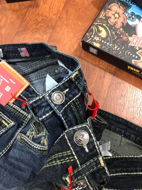 Buy True Religion Imported Super Premium Denim With Brand Box Packing And Carry Bag F2246-b2 Online in India - Bootery - Image 4