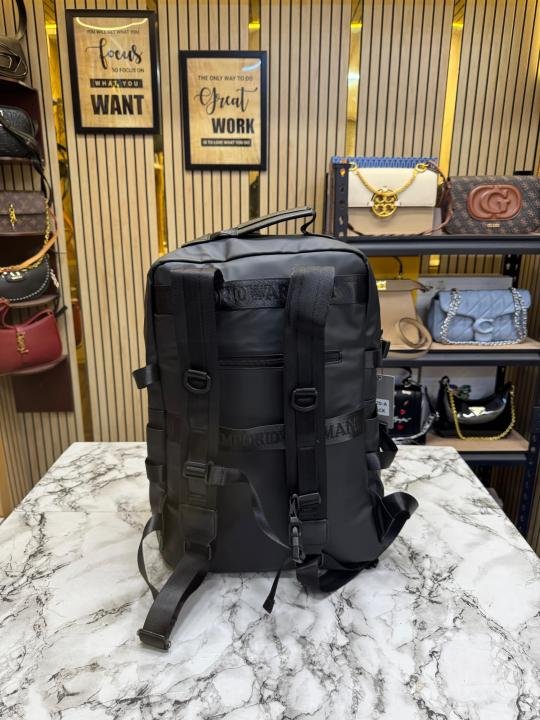 Emporio Armani Matte Black Premium Backpack Executive Travel Edition (E5020-A) | Premium Accessories - Image 4