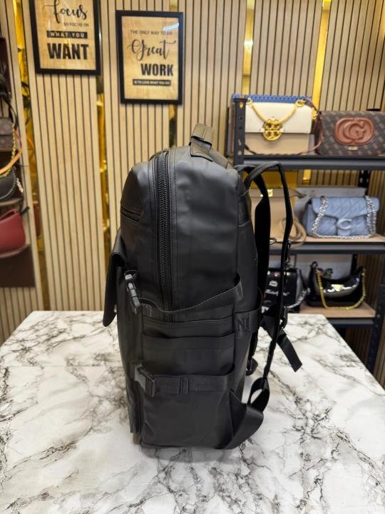 Emporio Armani Matte Black Premium Backpack Executive Travel Edition (E5020-A) | Premium Accessories - Image 2