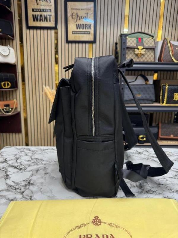 Prada New Saffiano Re-nylon Unisex Backpack With Dust Bag - Image 3