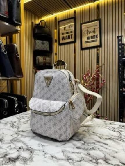 Guess Womens Brand Logo Backpack With Dust Bag And Pouch - Best Price Online - Style 3 - Bootery - Image 2