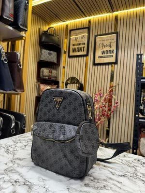 Guess WOMENS BRAND LOGO BAGPACK WITH DUST BAG AND POUCH - Image 3