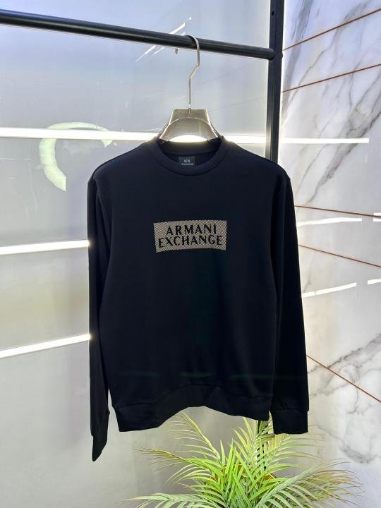 Buy Armani Exchange Imported Black Super Premium Sweatshirts F3397-bl Online in India - Bootery - Image 8