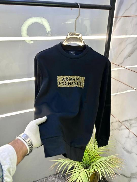 Buy Armani Exchange Imported Black Super Premium Sweatshirts F3397-bl Online in India - Bootery - Image 7