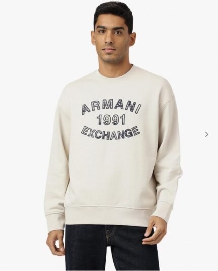 Buy Armani Exchange White Super Premium Imported Sweatshirts Whi-m-2046 Online in India - Bootery
