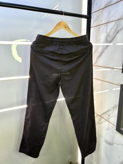 Zara Dark Grey Linen Relax Fit Super Premium Trouser F2879-dgy Price in India - Buy at Bootery - Image 2