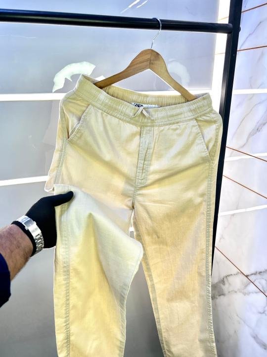 Zara Beige Linen Relax Fit Super Premium Trouser F2879-be - Best Price Online - Bootery - Image 4