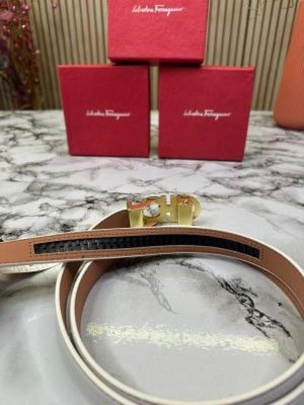 Salvatore Ferragamo PREMIUM LADIES BELT [ White] - Image 3