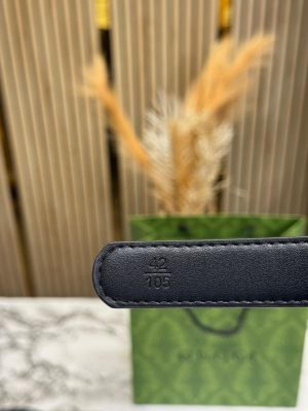 Gucci Bee Buckle Belt With Box Dust Bag And Carry Bag (8-2) | Premium Accessories - Image 3