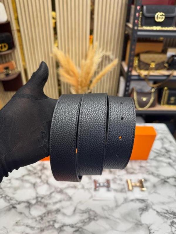 Hermes Black Leather Belt Combo H-buckle Set Includes Box Dust Bags And Carry Bag - Best Price Online - Style 4 - Bootery - Image 9