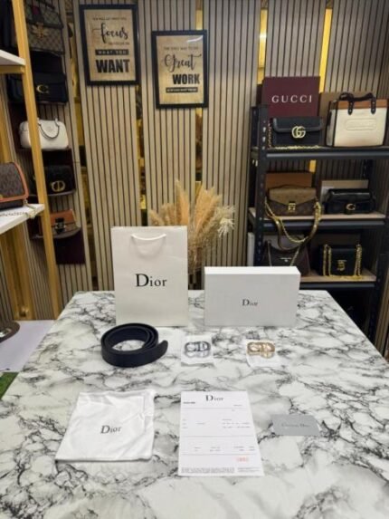 Christian Dior Belt Combo Premium Quality With OG Box And Carry Bag Price in India - Style 3 - Buy at Bootery