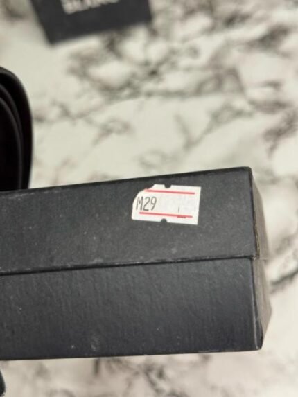 Montblanc Black Leather Belt With Matte Silver Signature Buckle Includes Box - Best Price Online - Bootery - Image 2