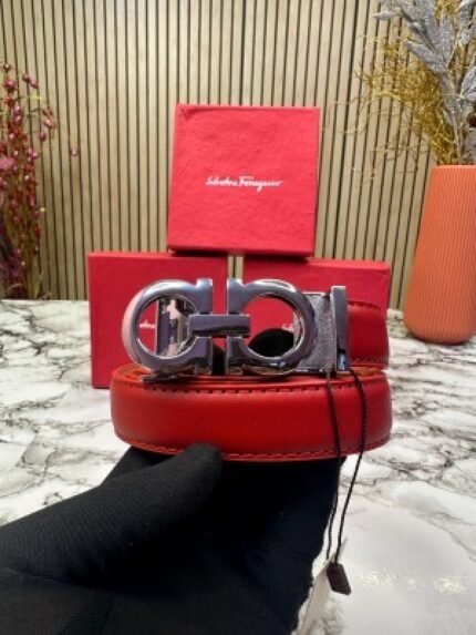 Buy Salvatore Ferragamo Premium Ladies Belt - red Online in India - Bootery