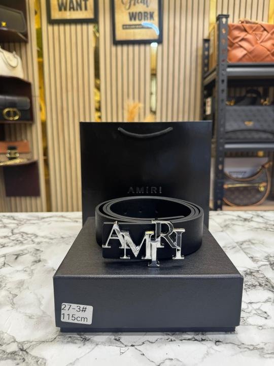 Amiri Premium Quality Belt With Box Dust Bag Including Carry Bag