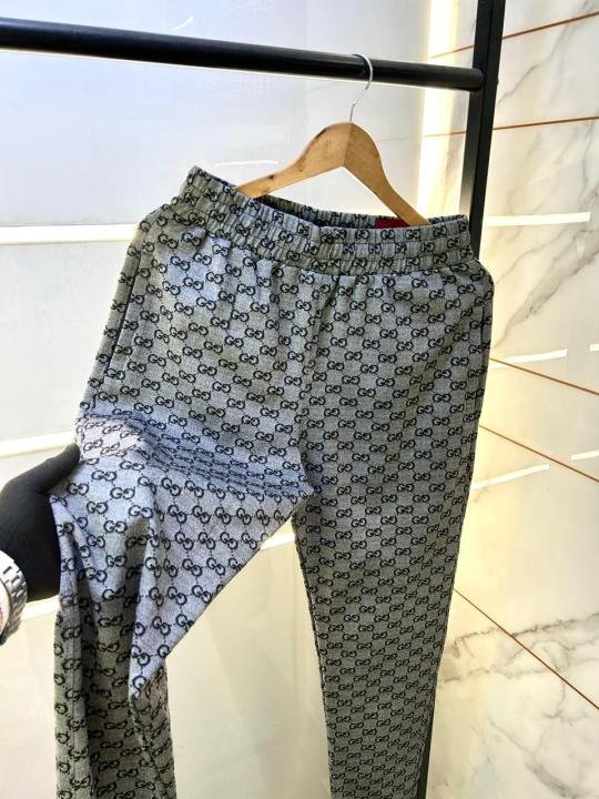 Gucci Imported Monogram Print Super Premium Black Track Suit With Brand Carry Bag F3569-BL | Premium Clothing - Image 8