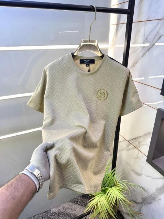 Balmain Paris Beige Imported Embossed Print Premium Track Suit Brand Carry Bag Packing F3647-BE | Premium Clothing - Image 11