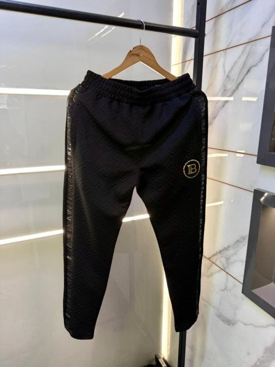 Balmain Paris Black Imported Embossed Print Premium Track Suit Brand Carry Bag Packing F3647-BL | Premium Clothing - Image 13