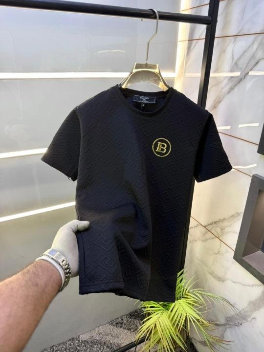 Balmain Paris Black Imported Embossed Print Premium Track Suit Brand Carry Bag Packing F3647-BL | Premium Clothing - Image 12