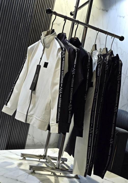 Armani Exchange Imported Grey Super Premium Track Suit With Brand Carry Bag F3297-GY | Premium Clothing - Image 3