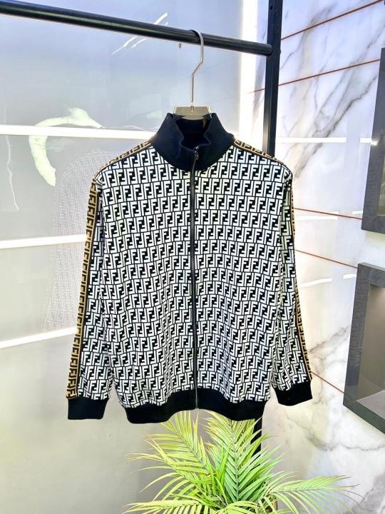 Buy Fendi Imported Navy Monogram Printed Premium Track Suit F3296-ny Online in India - Bootery - Image 9