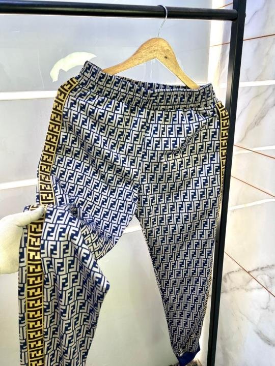 Buy Fendi Imported Navy Monogram Printed Premium Track Suit F3296-ny Online in India - Bootery - Image 6