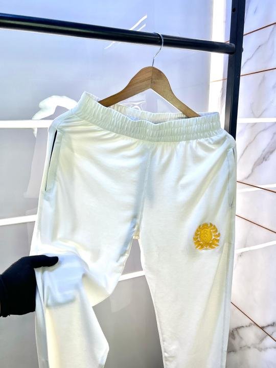 Burberry Burberr y White Embroidery Print Super Premium Track Suit With Brand Carry Bag Packing F2711-WH | Premium Clothing - Image 7