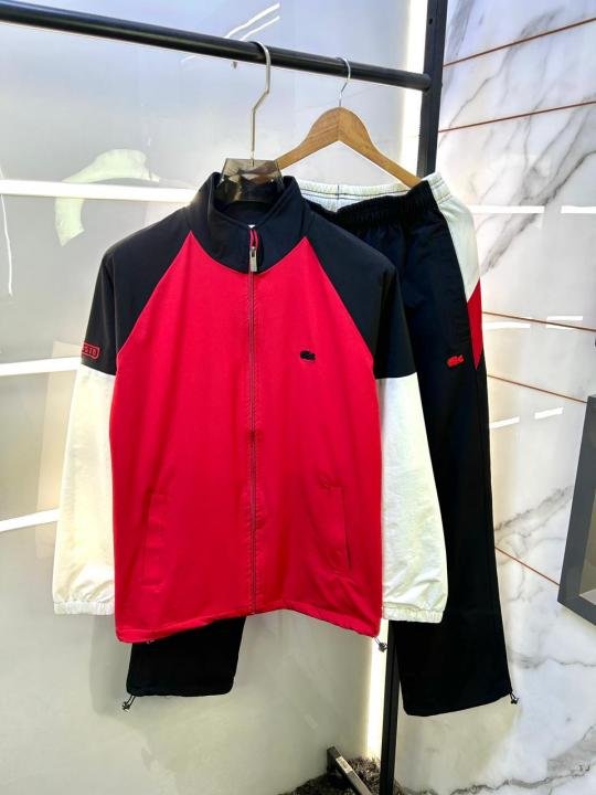 Lacoste Imported Red Super Premium Track Suit With Brand Packing F3309-RE | Premium Clothing
