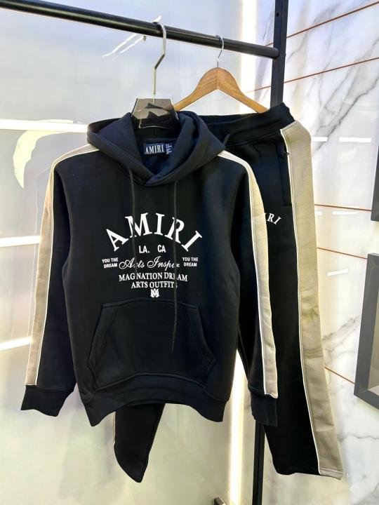 Amiri Black Imported Printed Super Premium Track Suit F3209-BL | Premium Clothing