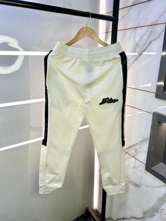 Balmain Paris White Imported Embossed Print Premium Track Suit Brand Polly Bag Packing F2289-WH | Premium Clothing - Image 4
