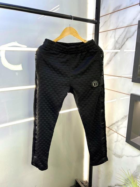 Balmain Paris Black Imported Embossed Print Premium Track Suit Brand Carry Bag Packing F2634-BL | Premium Clothing - Image 4