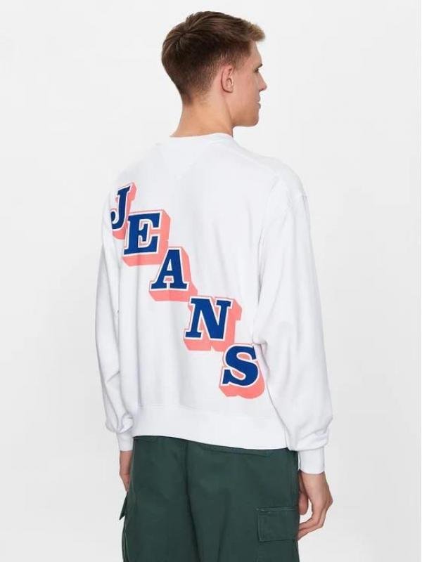 Tommy Hilfiger White Imported Back Printed Super Premium Sweatshirts F631-WH | Premium Clothing - Image 6