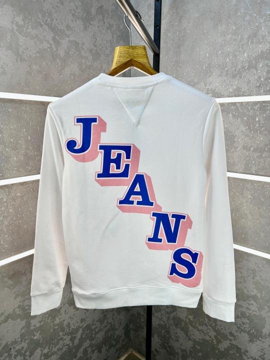 Tommy Hilfiger White Imported Back Printed Super Premium Sweatshirts F631-WH | Premium Clothing - Image 3
