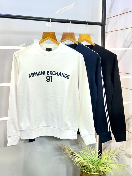 Armani Exchange Navy Imported Super Premium Sweatshirts F3123-NY | Premium Clothing - Image 7