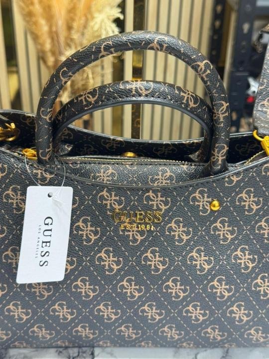 Guess Monogram Mini Satchel Crossbody Bag Price in India - Style 2 - Buy at Bootery - Image 5