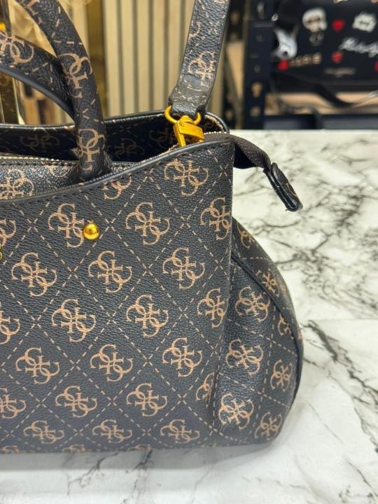 Guess Monogram Mini Satchel Crossbody Bag Price in India - Style 2 - Buy at Bootery - Image 4