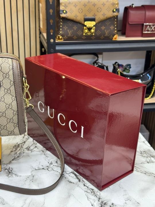 Buy Gucci GG Ophidia Supreme Shoulder Bag With Double Og Box And Dust Bag Online in India - Bootery - Image 7