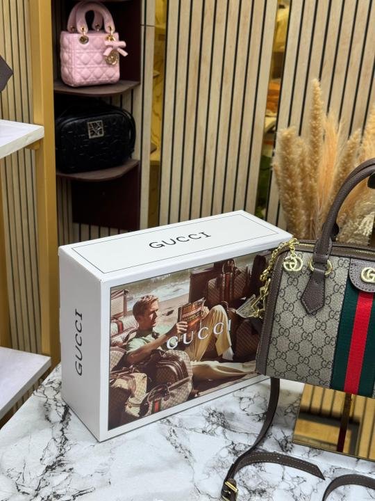 Buy Gucci GG Ophidia Supreme Shoulder Bag With Double Og Box And Dust Bag Online in India - Bootery - Image 5