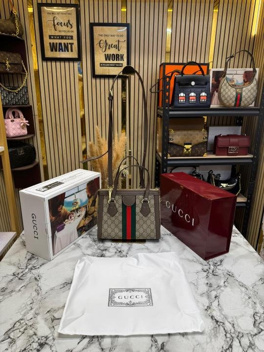 Gucci GG Ophidia Premium Monogram Canvas With Double Og Box And Dust Bag - Image 9