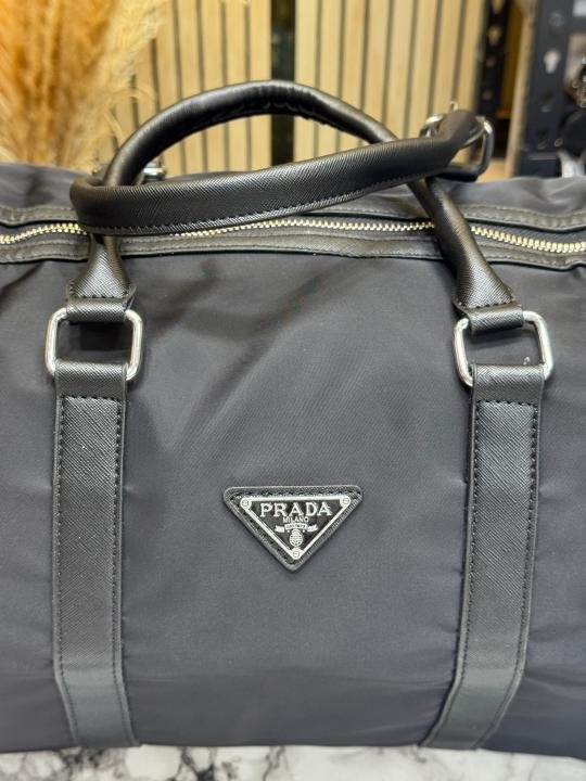 Prada Re-Nylon Saffiano Weekender Travel Duffle Bag (5569) | Premium Accessories - Image 6