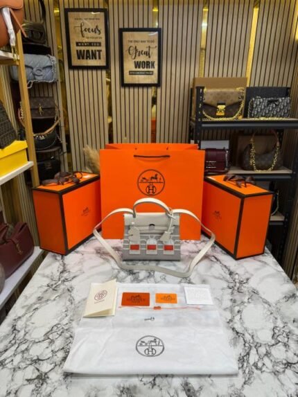 Hermes Herbag Limited Edition Faubourg Boutique Hand Bag With Magnetic Box - Best Price Online - Style 2 - Bootery