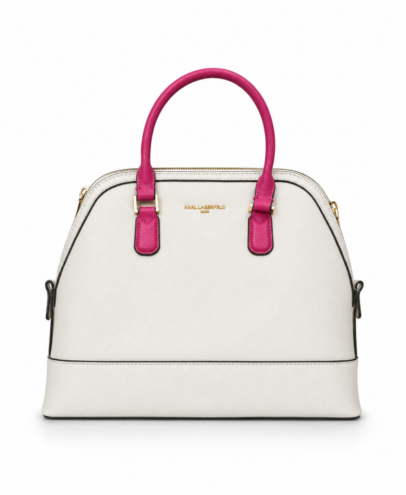 Karl Lagerfeld Paris Dome Satchel Bag Premium Quality With Dust Bag | Premium Accessories